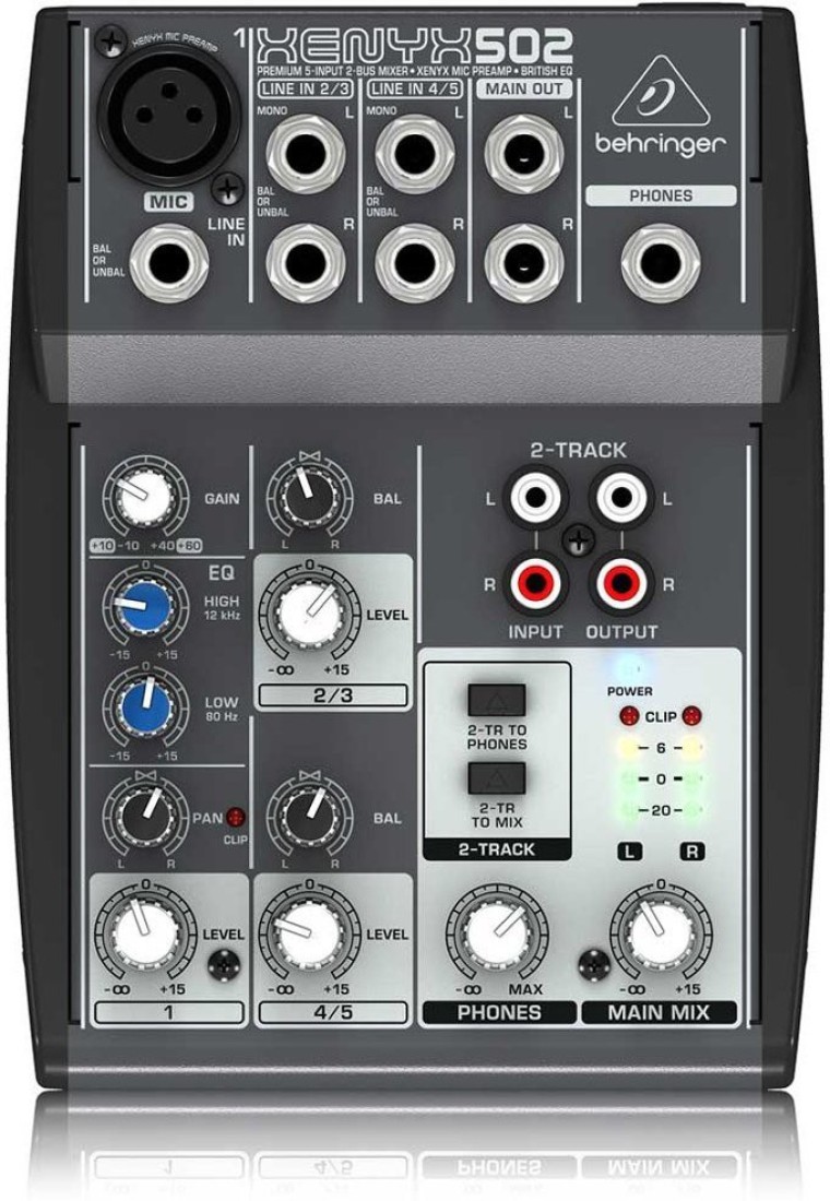 Behringer Xenyx 502 Analog Sound Mixer